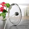 Large Floor-Standing Cylindrical Glass Fish Tank with Thick Transparent Glass for Goldfish, Oxygenation & Desktop Landscaping
