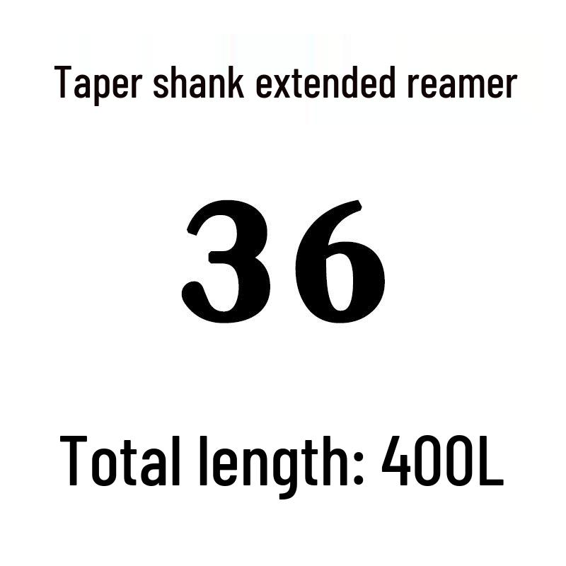 Extra Long High-Speed Steel Taper Shank Machine Reamer for Deep Holes, Sizes 16, 18, 20, 22, 24, 25, 30, 40