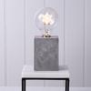 Square Snowflake Light with Cement Effect Base