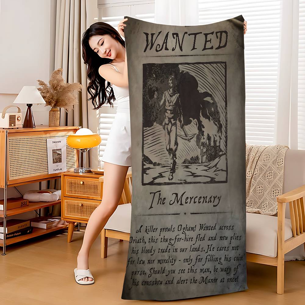 

Game Path Of Exile Beach Towel Colorful Bath Towels For Girl Microfiber Quick Dry Sand Free Beach Yoga Spa Gym Pool W30*H60(CM)