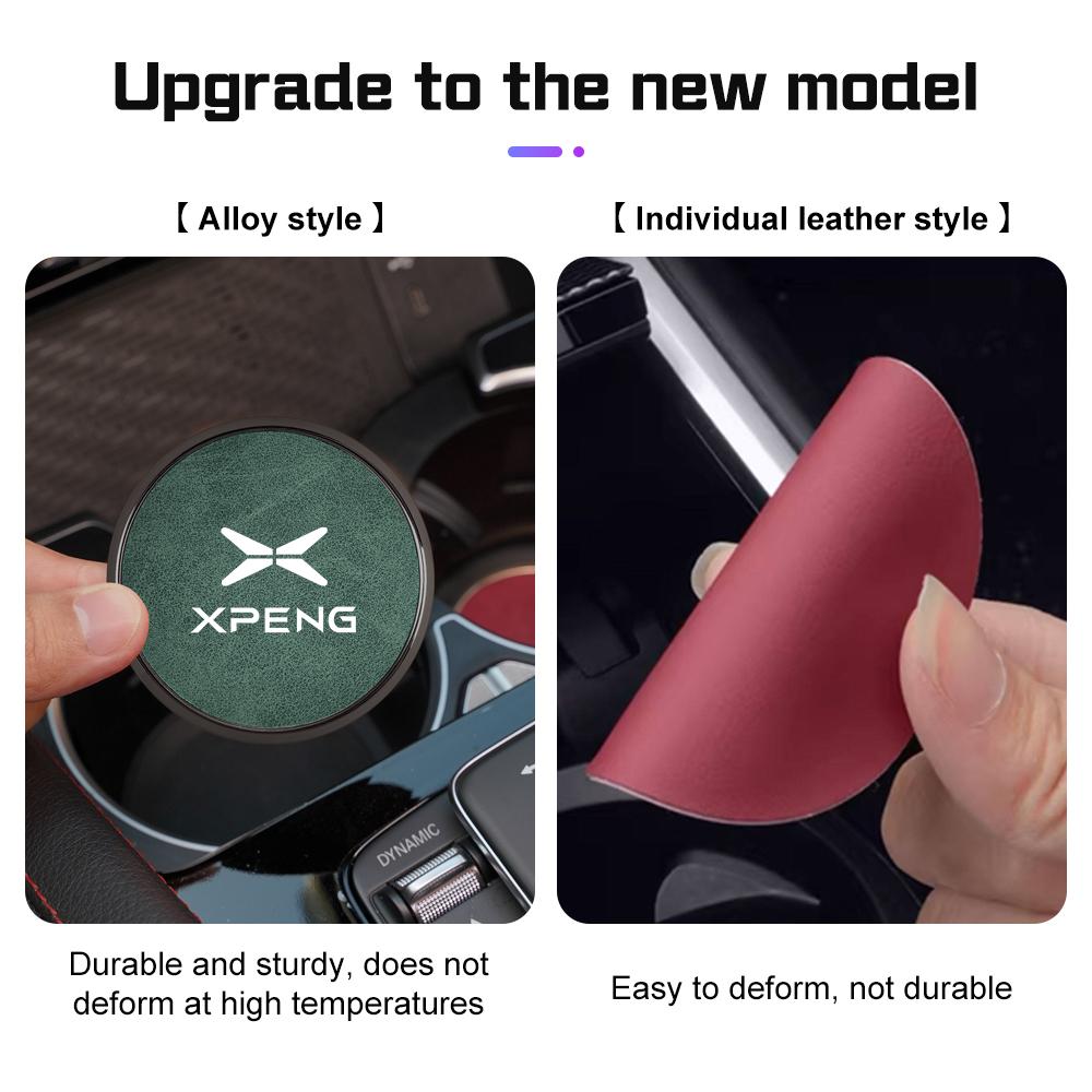 Universal Car Cup Holder Coaster Anti-slip Water-proof Cup Mat For Xpeng G6 P7 P7i G9 P5 G3 G3i X9 X2 N5 F30 H93 Car Accessories