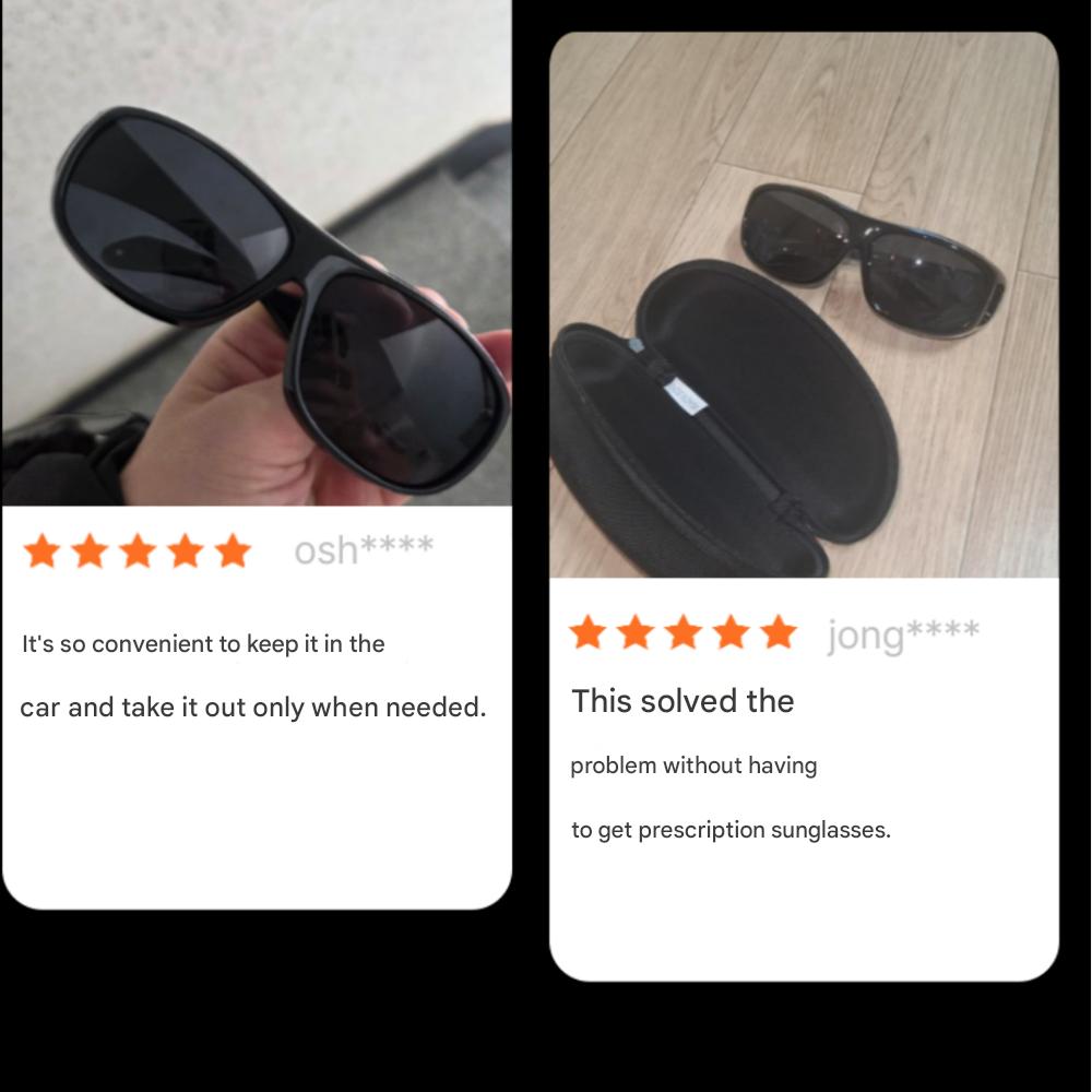 TheMarr Driving Sunglasses Over Glasses Big Size