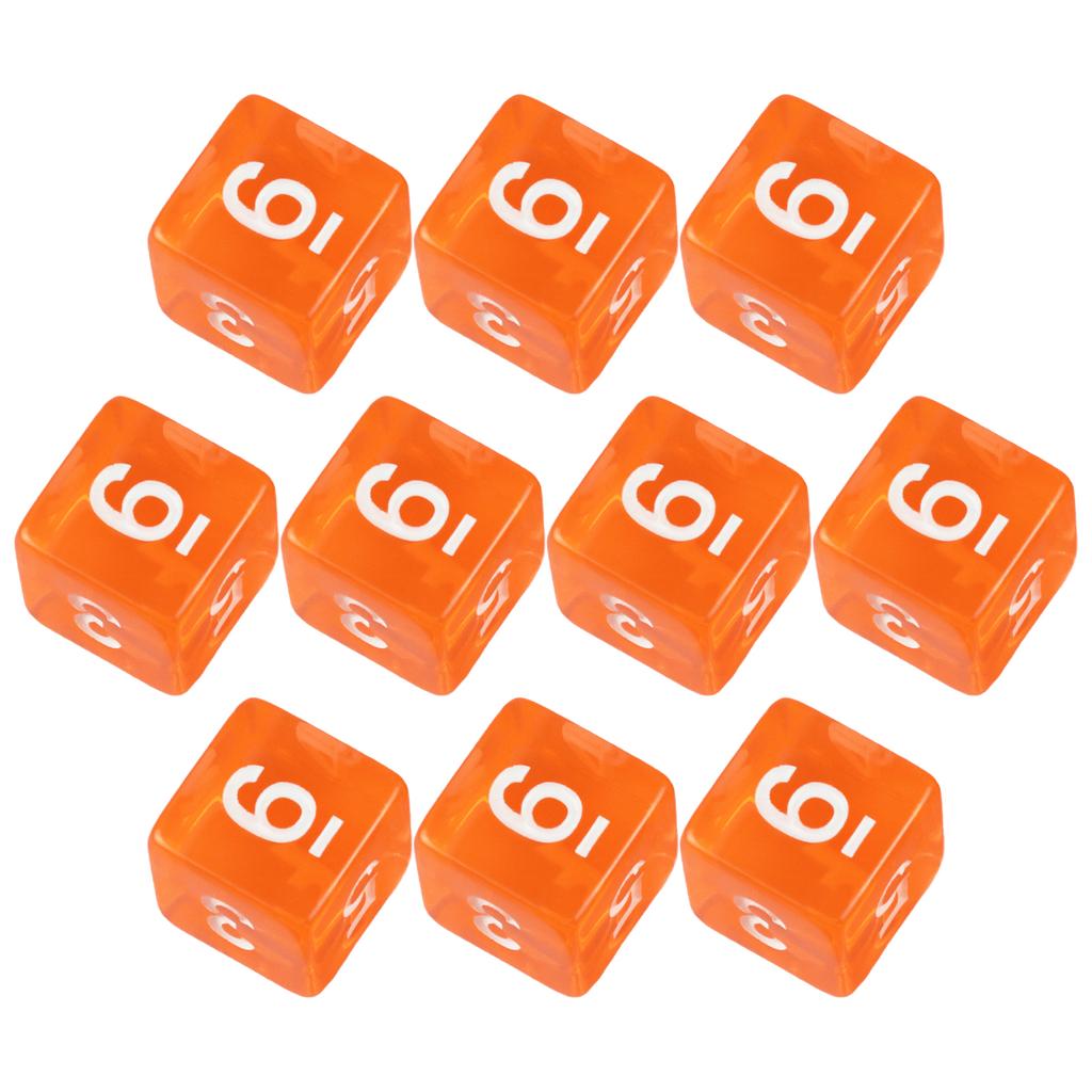 10 stuks D6 Dobbelstenen Polyhedrisch Digitaal 1-6 Dobbelstenen voor Feest Club Entertainment Tafelspel