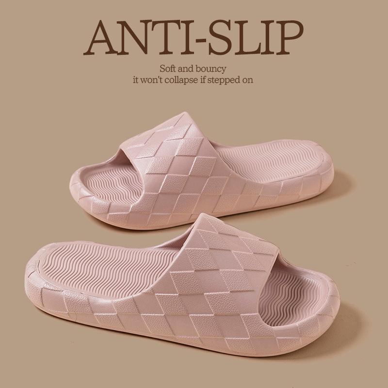 Retro silent slippers summer new bathroom bath non-slip deodorant home sandals