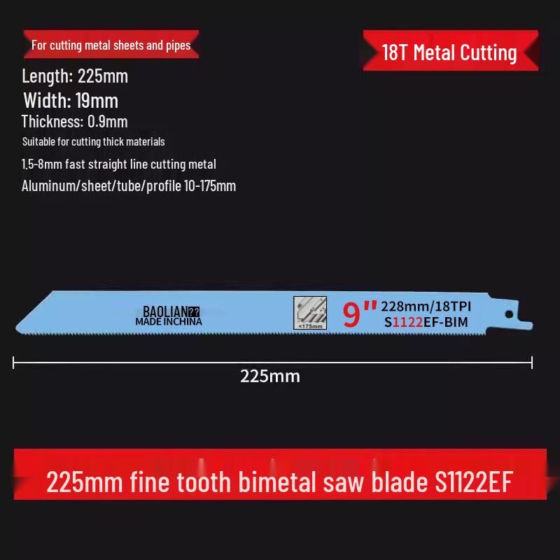 Pânză de ferăstrău reciproc versatilă - Ideală pentru metal, lemn, plastic și aluminiu cu dinți grosieri și fini, extinsă pentru ferăstraie electrice