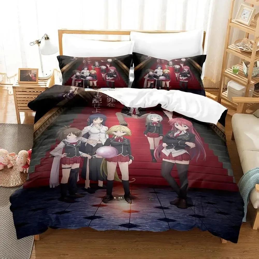 Trinity Seven Beding Set Single Twin Printed Bed Linen Set With Pilowcase Bed Soft Duvet Cover Soft Single Double Quen Super King-Sized Dimensionsd