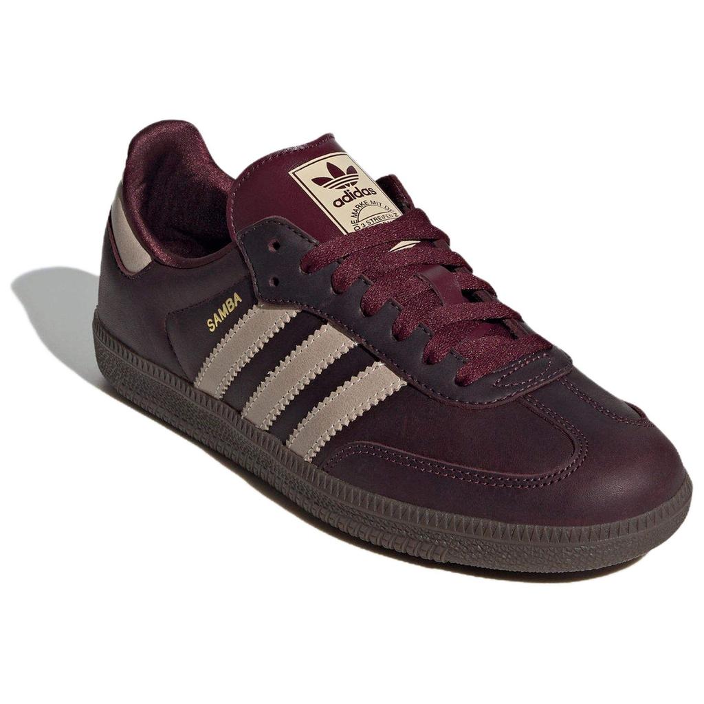 adidas Samba OG Bordové Křišťálově Pískové Dámské Tenisky Červené Zlaté-Metalické IF7004