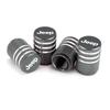 Car Knurling Style Tire Valve Cap Aluminum Tire Valve Stems Cap Sticker For Jeep Renegade Wrangler Cherokee Compass Accessories ALW1