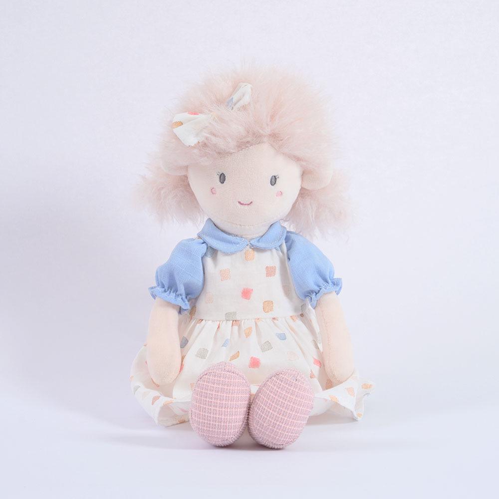 BobyBobo Skirted Little Girl Doll - Girlish Heart Plush Toy Birthday Gift