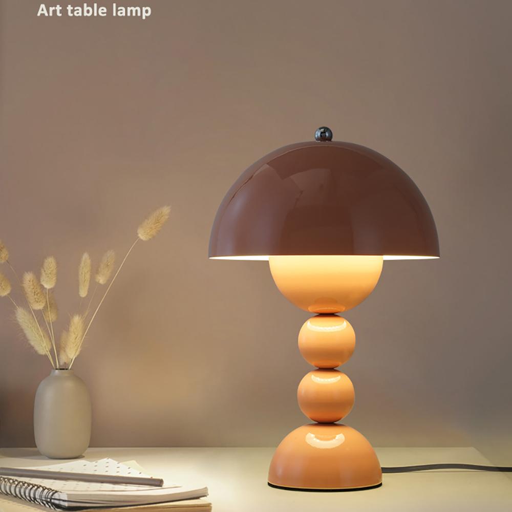 LED table lamp mushroom desk lamp rechargeable top touch switch flower bud table lamp room decoration bedroom night light