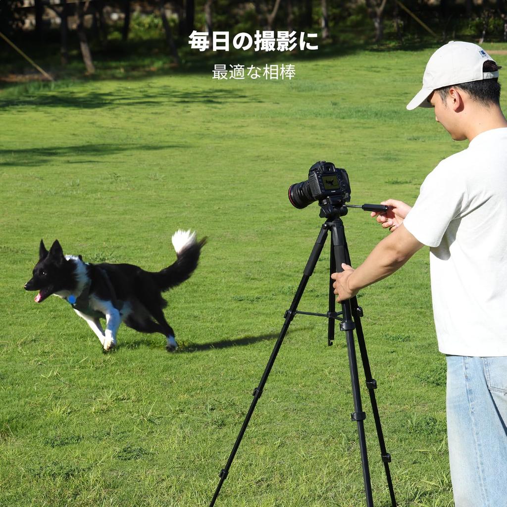 CONCEPT 190cm Camera Travel Tripod for Cameras and 4kg Weight Portable Profile Remote Detachable Video and Manfrotto Quick Release Plate K&F Tripod,