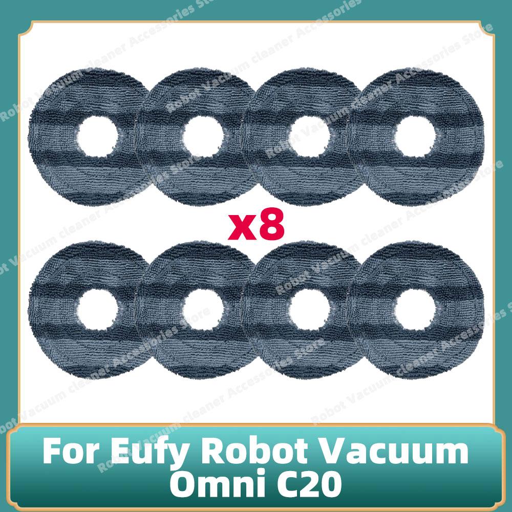Kompatibel für Eufy Omni C20 Teile Haupt- Seitenbürste Hepa-Filter Mopptuch Staubbeutel Ersatz Zubehör