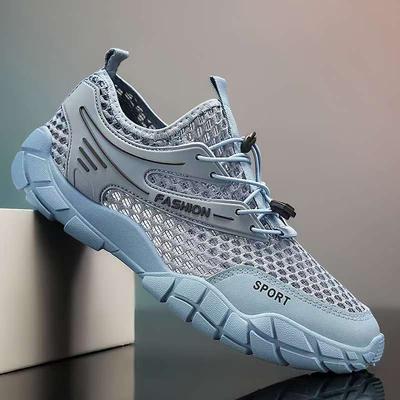 Nouvelles Chaussures d'Été Respirantes en Mesh Fin pour Homme Chaussures d'Alpinisme en Mesh Simple Chaussures d'Été Décontractées Sportives Tendance