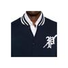 Polo Ralph Lauren Letter Logo Patch Baseball Collar Single-Breasted Long Sleeve Jacket Men Jackets Navy-Blue 710952067-001
