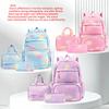 Nylon Kinder Schulrucksack Set Mit Erweiterbarem Volumen Und Cartoon-Print Für Mittelschüler