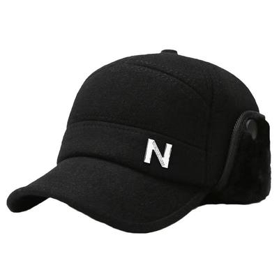 Middle Aged And Elderly Men's Winter Warm Hat Flat Top Hat