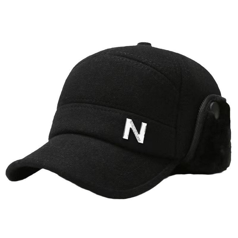 

Зимняя теплая шляпа для мужчин среднего и пожилого возраста, шляпа с плоским верхом One Size чёрный