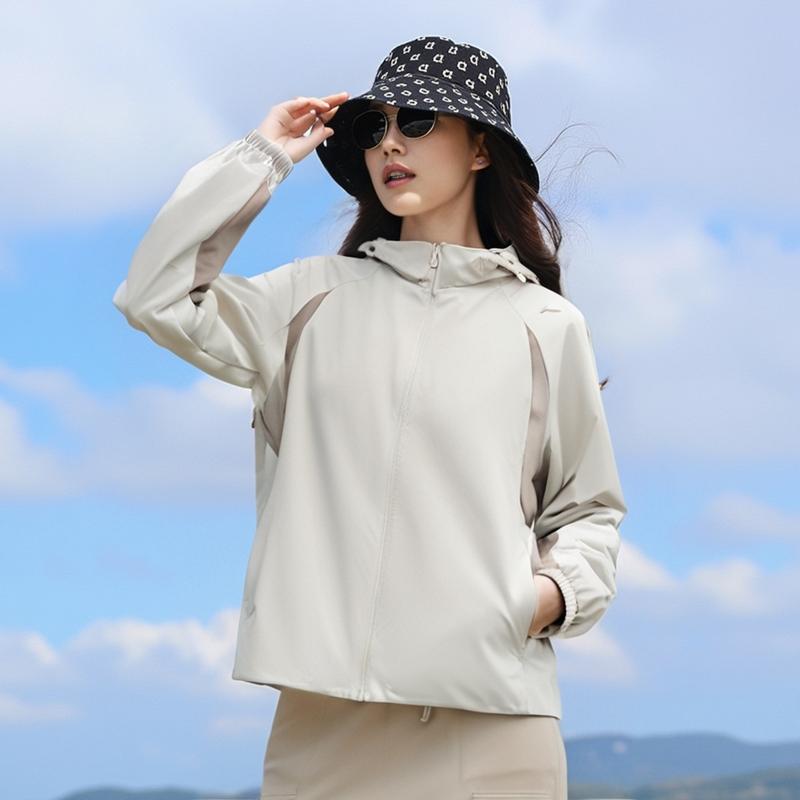 Li-Ning Color Block Sports Hooded Jacket Unisex Jackets Silver-Gray AFDV178-1
