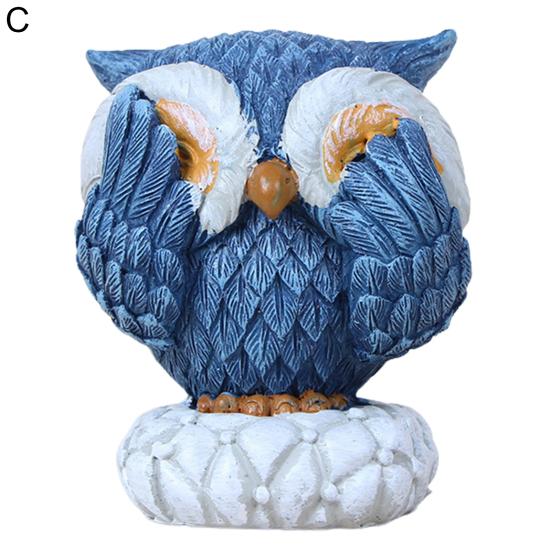 

Фигурка совы, реалистичная основа, ручная роспись, украшение из смолы, устойчивое украшение для гостиной