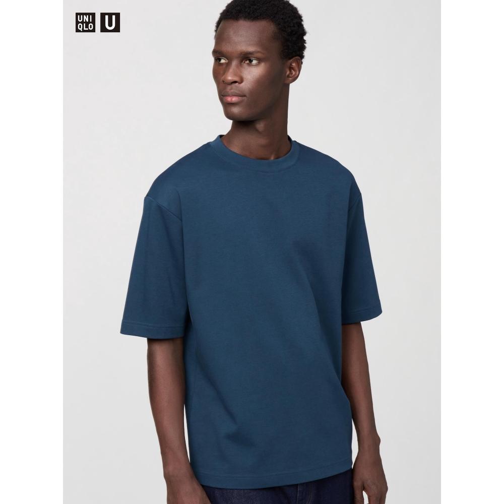 Uniqlo Airism CoTTon Oversized Tričko s kulatým výstřihem T