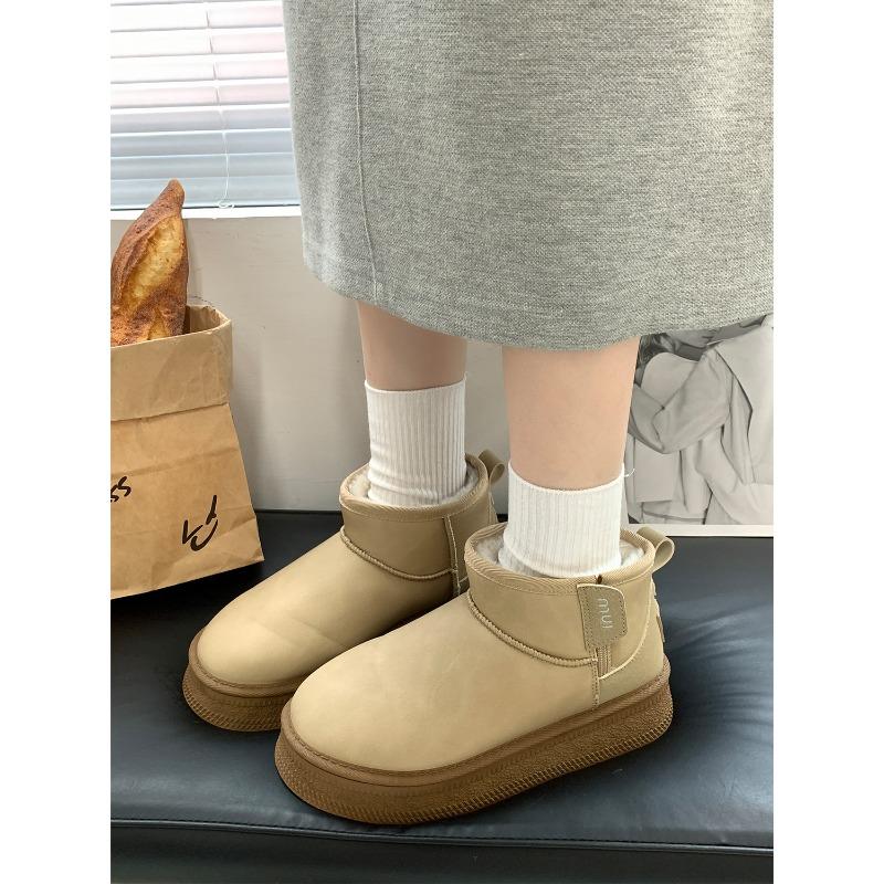 New Product Hot Sale Winter New Velvet Thickened Snow Boots Women's Thick-soled Warm Short Boots 3413