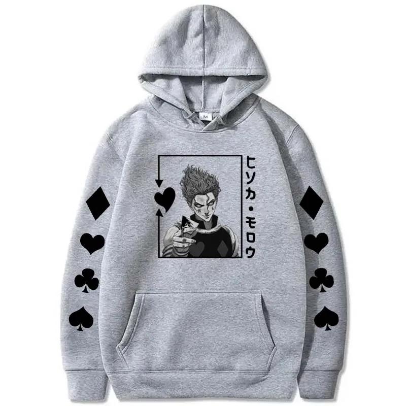 Japanese Anime Hoodie Men Clothing Harajuku Fashion Casual High Street Pullover Fleece Long Sleeve Sweatshirts