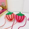 Kids Summer Strawberry Shaped Crossbody Bag With Pu Material For Toddler Outings And Daily Use