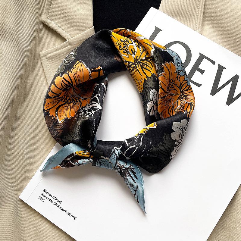 53 * 53 cm Mulberry Silk Lite firkantet skjerf Multifunksjonelt Profesjonell motedekorasjon Silkeskjerf for vår- og høstvarmesjal