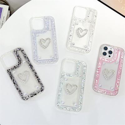 Custodia per Telefono Glitterata con Diamanti Frantumati per Motorola G73, G35, G84, G34, E22, G14