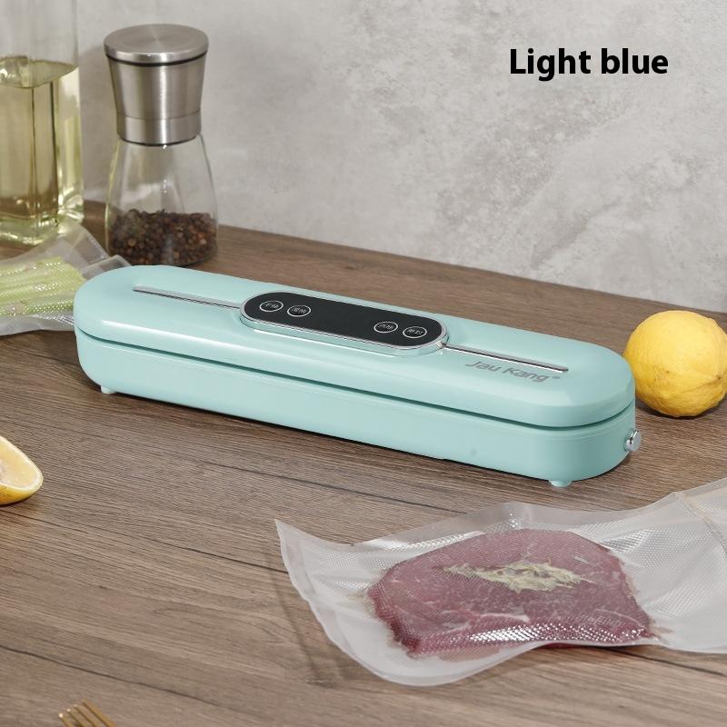 

Вакуумный упаковщик Бытовой Кухонный Машина для запайки и сохранения продуктов Сухой и влажный Пластиковый запайщик лазурь