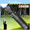 Power Builtin 100000lm High Flashlight Battery Torch Rechargeable Led Spotlights Flashlights Fluorescent Strip Camping Lantren