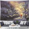 Christmas Snow Forest Scenery Tapestry Bedroom Living Room Home Wall Decoration