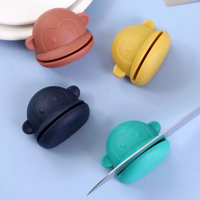 New Multifunction Cartoon Frog Shape Design Mini Knife Sharpener Kitchen Tools Grindstone Scissors Kitchen Gadgets Kitchen Tools