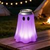 Halloween Theme Kitchen Tool 3D Printed Ghost Can Holder, Glow?in?the?Dark Soda Beverage Holder Cup Cover, Cute Tabletop Decor for Party