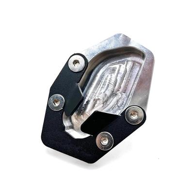 Erweitern für Himalayan 450 2024 2025 Motorrad Fußseitenständer Hülle Platte Polster Ständerverlängerung (Schwarz)