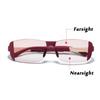 TR Rimless Anti-Blue Bifocal Reading Glasses Men Women Unisex Double Light Fashion Presbyopia Eyewear