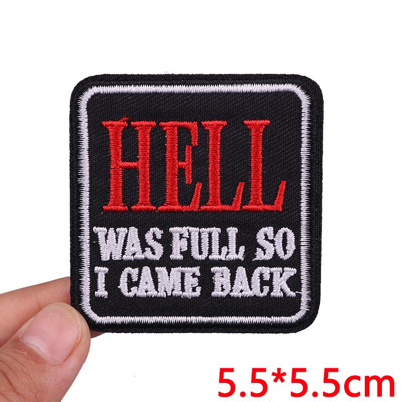Embroidered Patches Diy Letter Slogan Patch Iron On Patches For Clothing Thermoadhesive Patches For Clothes Jackets Hats Badges