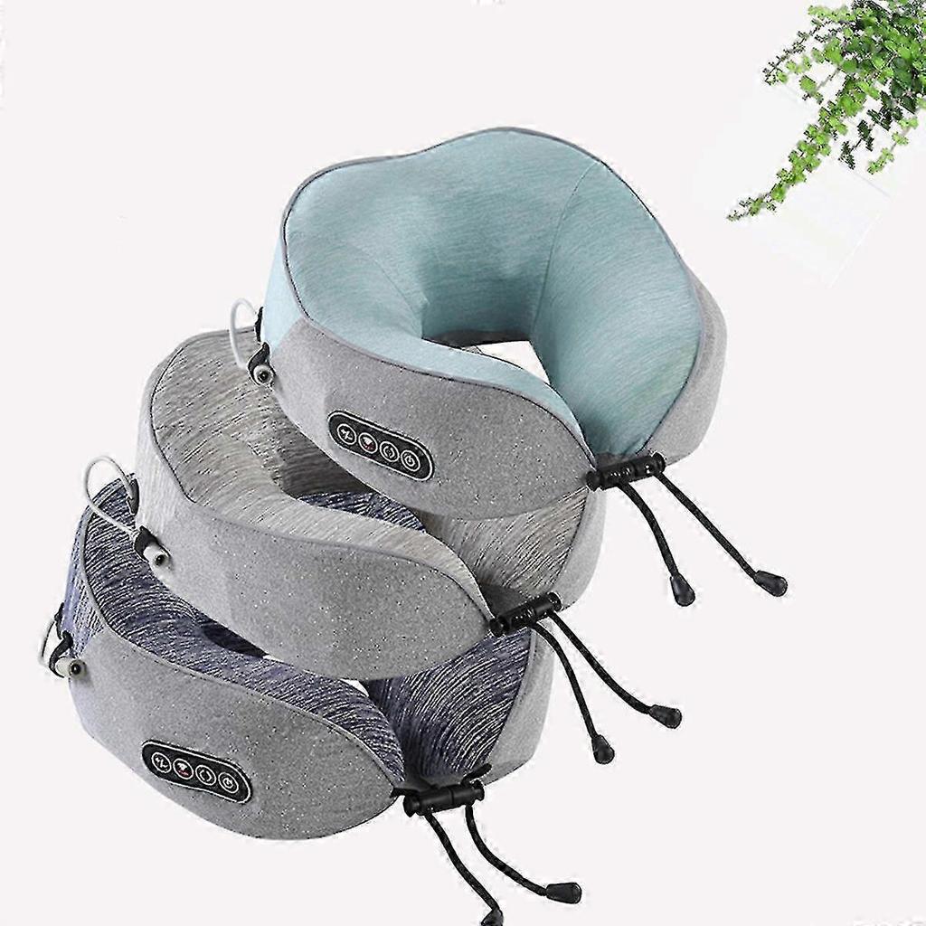 Oreiller Massant de Nuque en Forme de U Rechargeable Intelligent - Massant de Nuque en Mousse à Mémoire Respirante