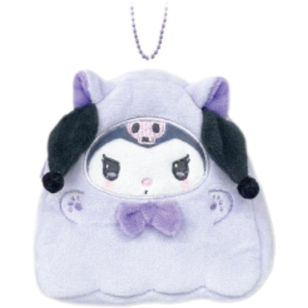 Hatayama Shoji Sanrio Halloween Mini Pouch Cat Ghost Kuromi x W12 x D3cm 63203158 Die-Cut - - Approx. H11.5 -