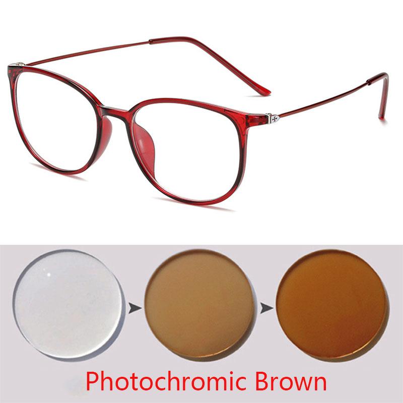 Katzenaugen Photochrome Lesebrille Herren Metall Weitsichtbrille Damen Altersweitsichtbrille +1,0 +1,5 +2,0 +2,5 +3,0 Bis +6,0