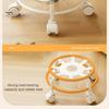Low Rolling Stool with Backrest 360 Degrees Swivel Wheels Faux Leather Cushion Roller Seat Heavy Duty Rotating Mini Chair Seating Stool