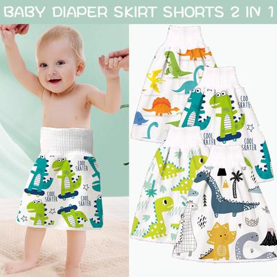 Comfy Reusable Baby Diaper Skirt Shorts 2 In 1 Boy's Girl's Training Skirt