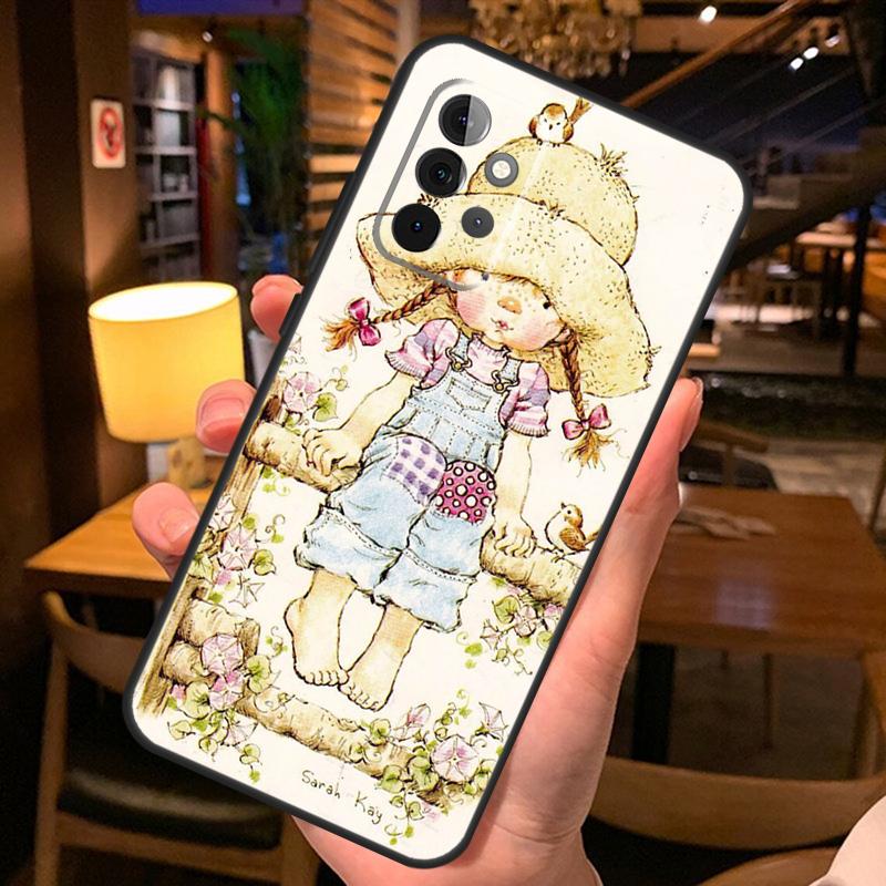 Sarah Kay pattern Phone Case For Samsung A51 A71 A50 A70 A13 A23 A33 A53 A12 A22 A32 A42 A52 A54 A34 A14 Cover