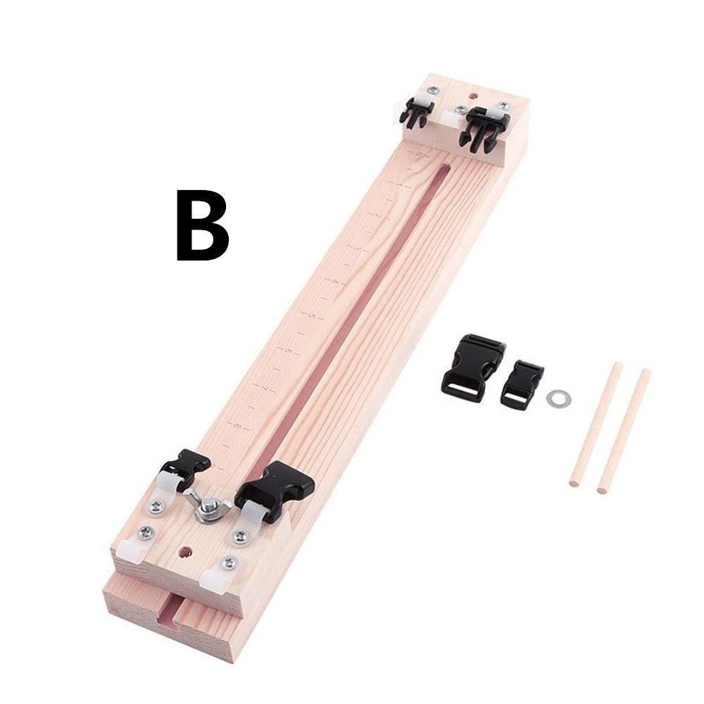 

Инструмент для самостоятельного изготовления браслета, верстак с плетением, длина которого регулируется вручную, деревянный набор приспособлений для плетения паракорда, платформа для плетения веревок