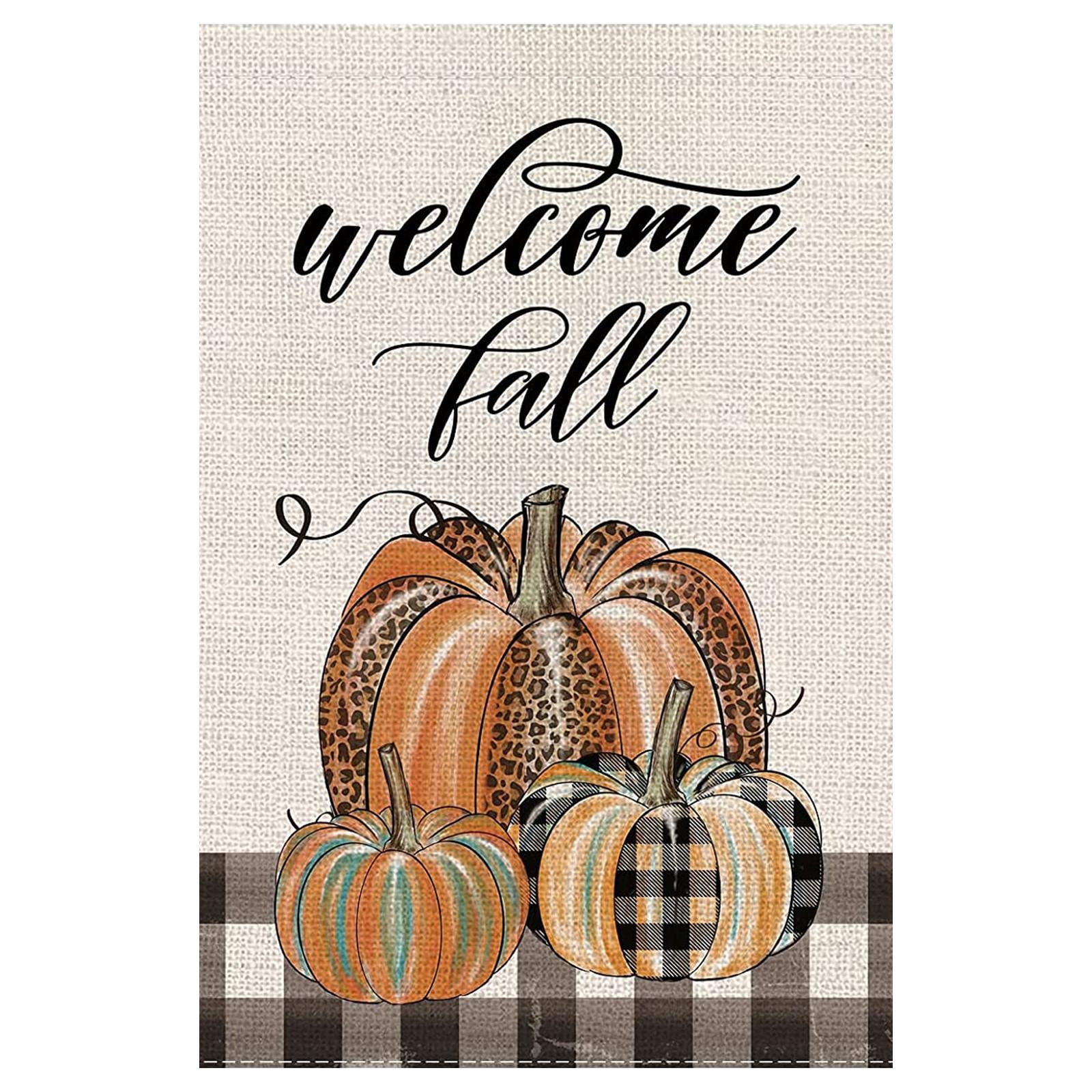 

Fall Garden Flag Watercolor Vertical Outdoor Decoration 12.5 X 18 Inch