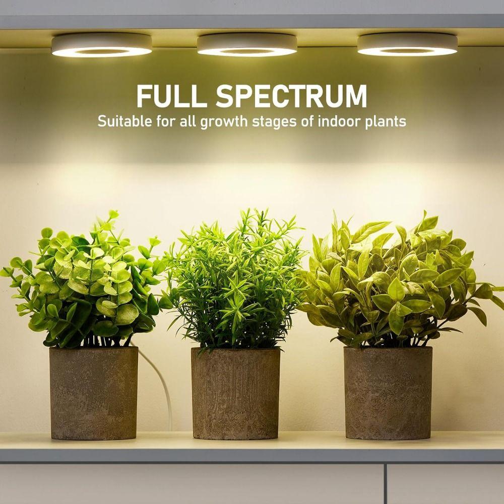 10 Dimming Levels Hanging LED Plant Light 1/2/3/4 Head Ceiling Grow Light  Small Plants