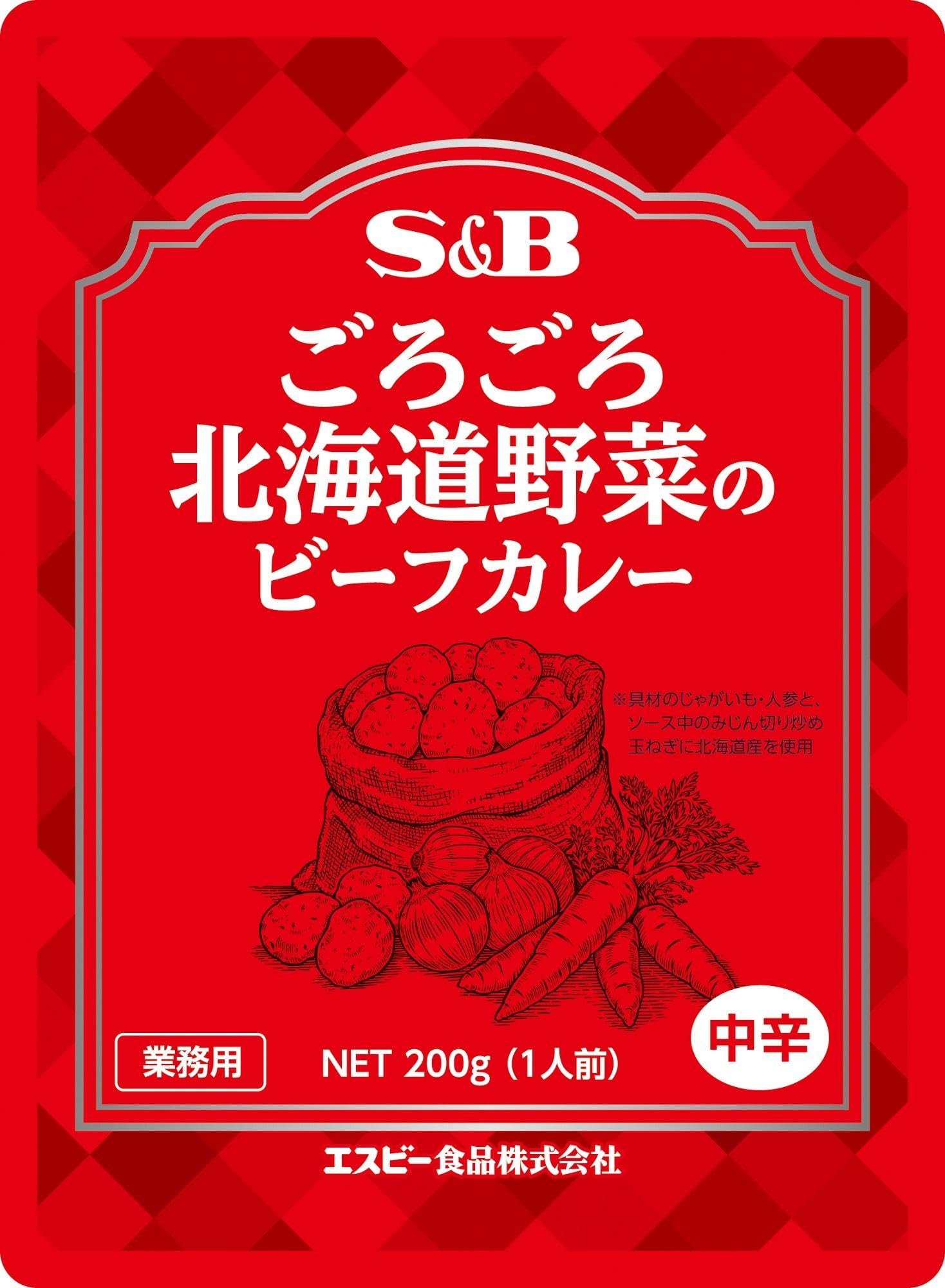 Карри говяжье с овощами Хоккайдо 200г S&B
