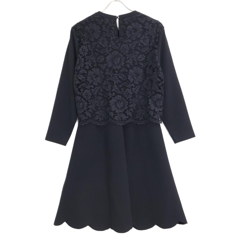 VALENTINO Black lace one piece dress L blackUsed