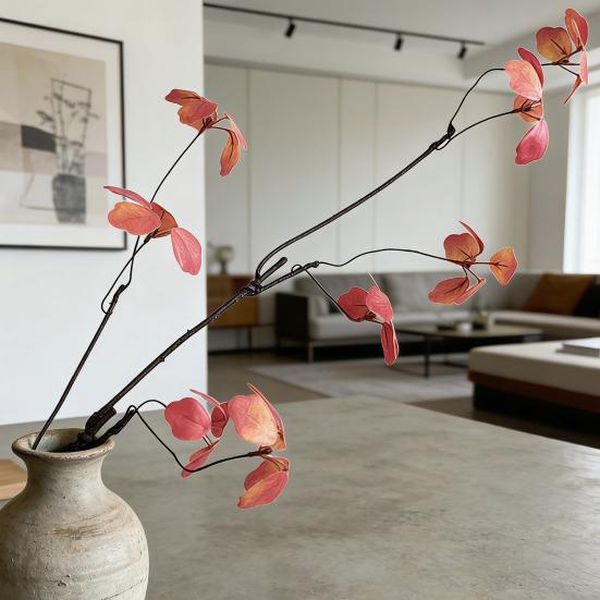 Artificial Fall Leaves Stems Realitic Faux Branches with Leaves for Vase Fake Plants Picks for Home Table Autumn Festival Thanksgiving Christmas Decor