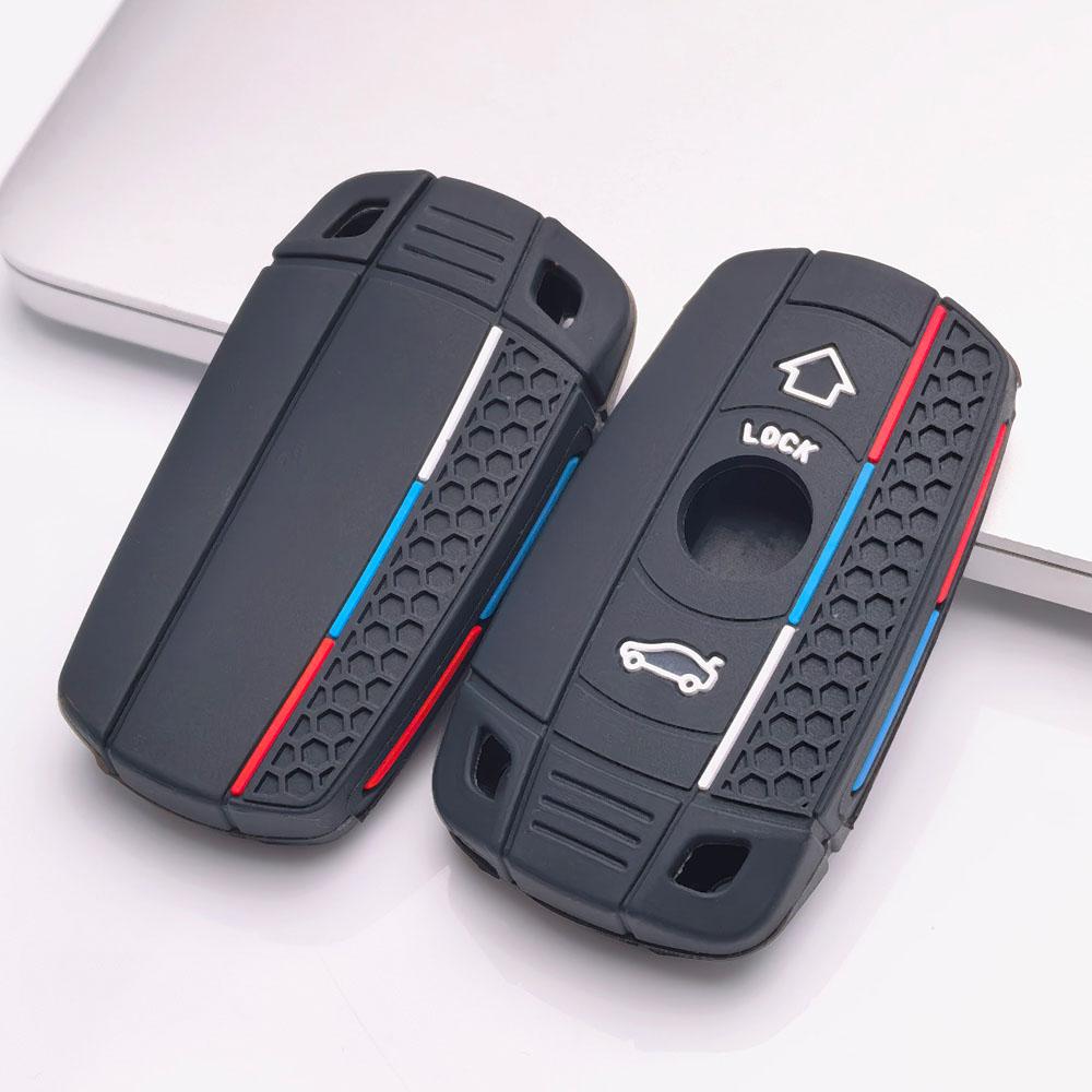 Key Fob Cover for BMW X1 X3 X4 X5 X6 Anti-Scratch Guard Shockproof Protection Soft Grip Texture Responsive Button Touch Dust Resistant Cover